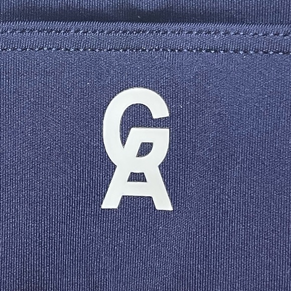 NWT GOOD AMERICAN Navy and White Core Power Sports Bra - Size 0 - Picture 5 of 9